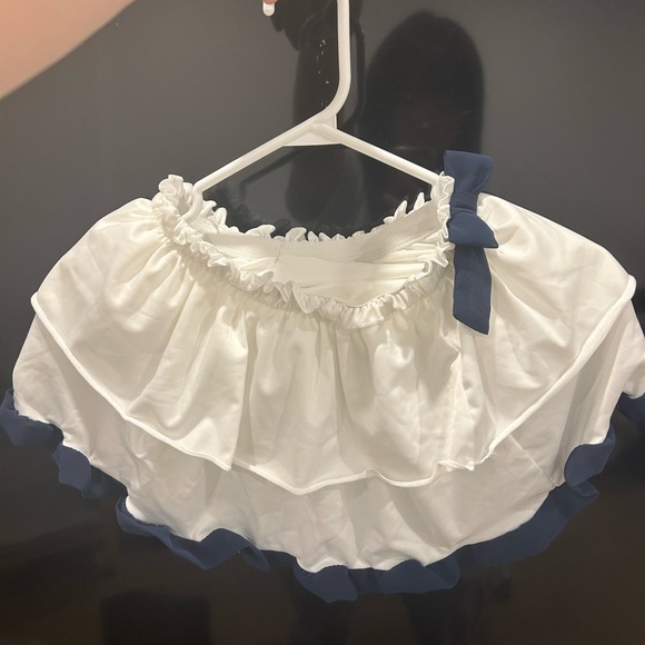 Lolita swim set: collar swim top + swim skirt - Picture 5 of 6